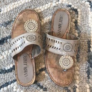 Loved and very broken in Sam&Libby sandals.